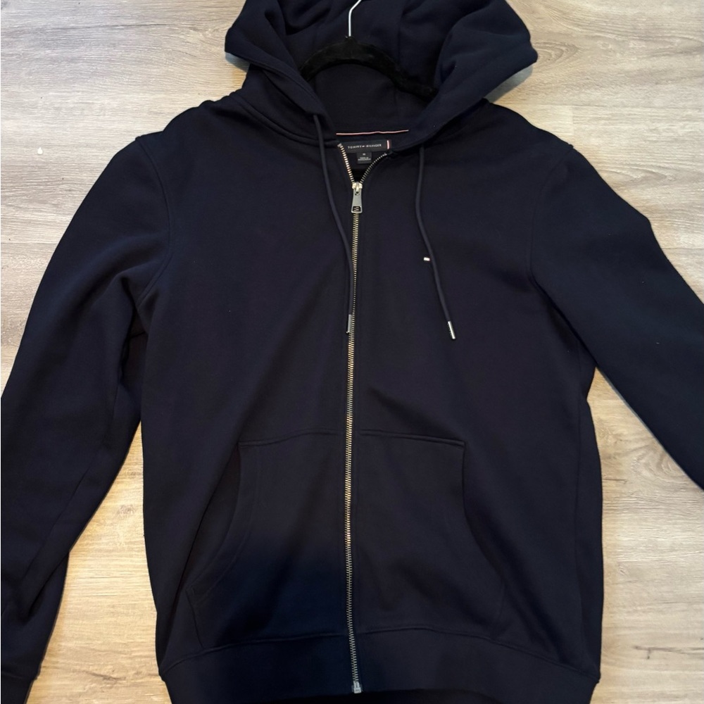Tommy Hilfiger Blue Zip Up Sweater